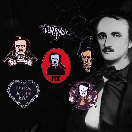 Embrace the Macabre: Edgar Allan Poe Pin